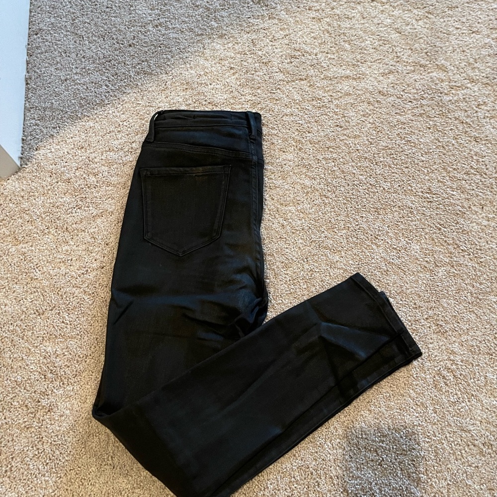 Skinnygirl coated jeans